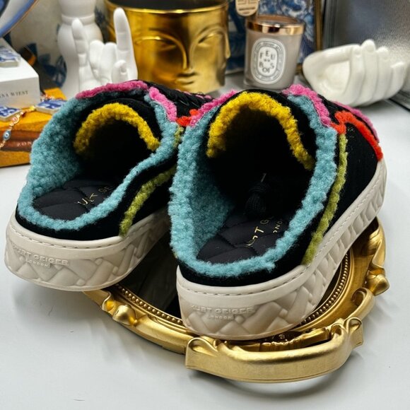 🆕 KURT GEIGER LONDON 🧿 NWOT Kensington Cupsole Mule Sneaker, Black Multi - 38 - Picture 7 of 13
